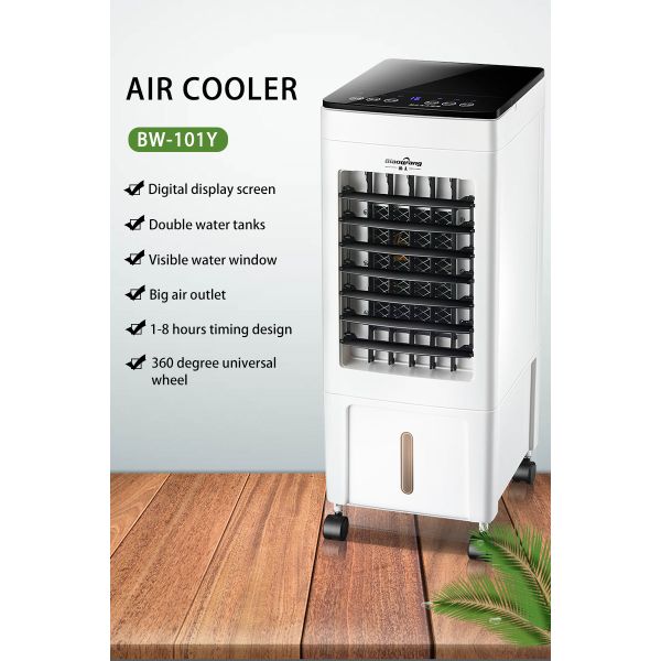 Cold Air Water Mist Square Home Tower Fan Intelligent Remote Control Cooling Fan