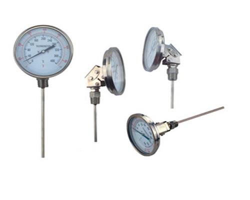 Quality Marine Stainless Steel Bimetallic Remote Reading Thermometer Center Back Male Connection for sale