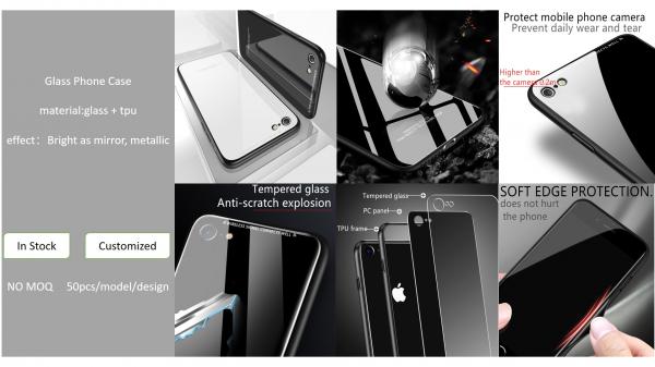 Anti Scratch Glass Tempered Cell Phone Protective Covers