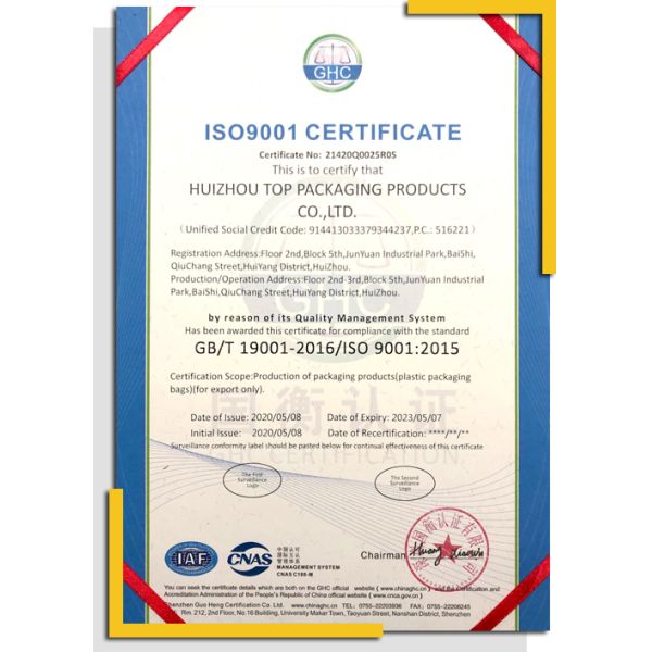 MOPP 3 Side Seal Food Grade Plastic Heat Sealable Foil Bags Nontoxic