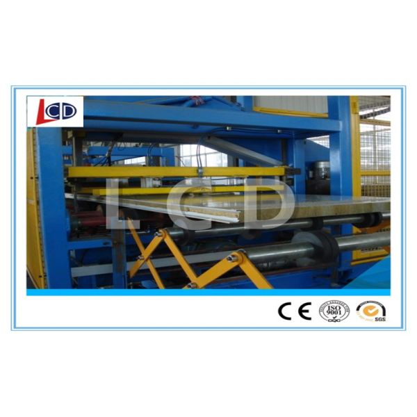 Continuous Pu Sandwich Panel Machine With PLC Control System 6.3MPa Hydraulic Pressure