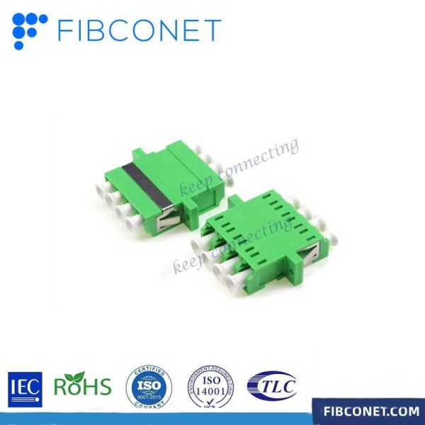 OM3 LC Adapter Connector Type Split PBT Optical Fiber Connector for FTTH