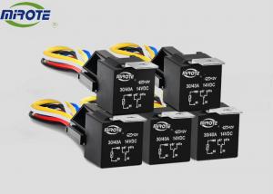 China Automotive 12 Volt Electric Relay Mould 5 Pins With Socket Harness 5 Packs Set on sale
