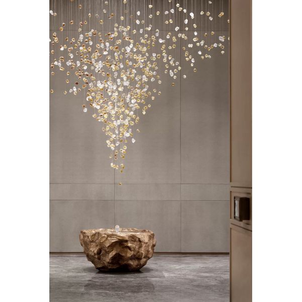 Modern Luxury Glass Gold K9 Crystal Chandelier Interior Living Room Hanging Chandeliers Pendant Lights For Bedroom Hotel