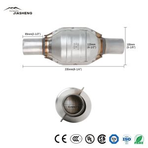 Buy cheap Universal 2&quot; Weld-on Inlet Outlet Factory Supply Auto Catalytic Converter Metal Motorcycle Parts Catalytic Converter Sale product