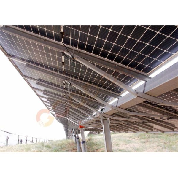 Q235B Dual Solar Tracking System 1P Snow Protect Active Solar Tracker