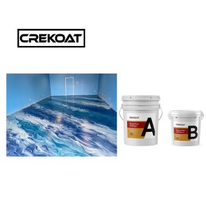 Buy cheap Basecoat Clear Metallic Epoxy Floor Coating Viscosity Cleanable product
