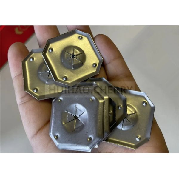 1-1/4" Corrosion Resistant Self Locking Washer 316 Stainless Steel Square Lock Washer For Rockwool Insulation
