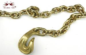 China Tie Down G80 Binder Lifting Chain With Bent Grab Hook on sale