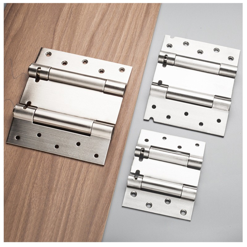 Modern Design 6inch 5inch Black Automatic Rebound Hinge Thickened Stainless Steel One-Way Two-Way Soft Close Door Closing Hinge