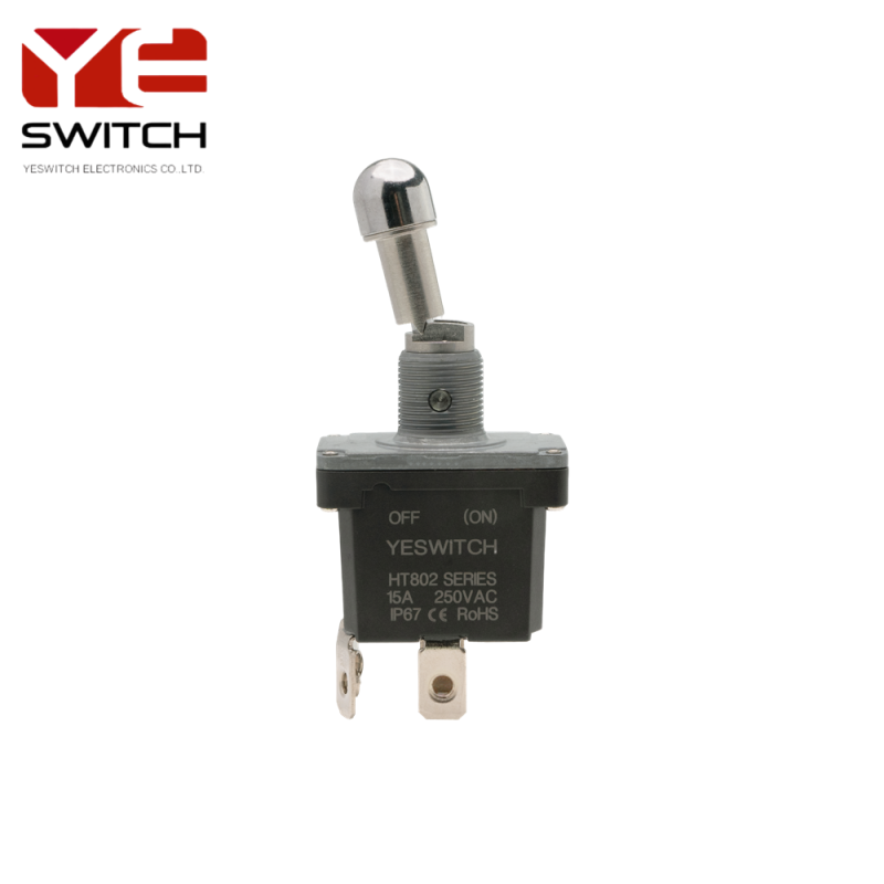 125VAC Momentary Industrial Toggle Switch Locking Handle Aluminum Toggle Switch