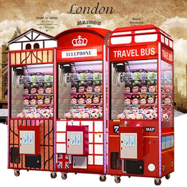 Quality 1 Player Coin Operated Crane Game Machine / Gift Vending Toy Claw Machine for sale