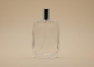 China 100ml Cosmetic Spray Bottle , Rectangle Perfume Bottle Silk Screen Printing on sale