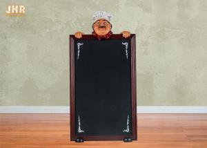 Buy cheap 100 cm Height Outdoor Wooden Decorative Chalkboards Polyresin Chef Figurine product
