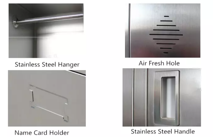 Key Lock 8 Doors Stainless Steel Medicine Display Cabinet Big Capacity Environmentally Friendly