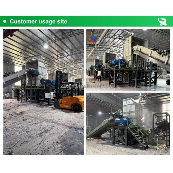 Multi-Function Double Shaft Shredder for Mixed Waste Metal Plastic Tire Wood