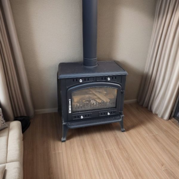Assembly Required Wood Burning Fire Pits Cast Iron Construction Indoor Cast Iron Wood Burning Stove