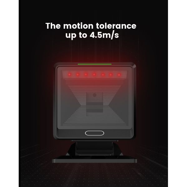 High Performance 2D QR Code Reader Automatic Scanning Platform CMOS USB Wired Desktop Barcode Scanner