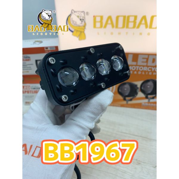 6 Beads Fog Light Aluminum White Yellow Flash Dual Color Motorcycle Spare Part