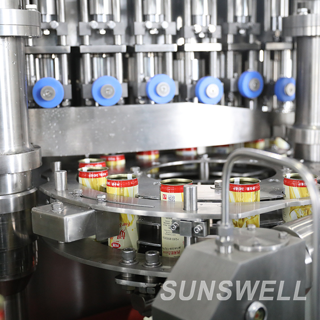 200ml CSD Can Filling Line 18000 Cans Per Hour Beverage Canning Machine