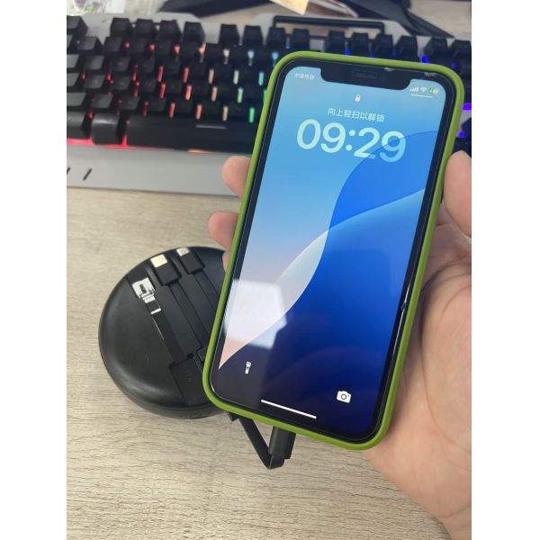 Mirror Wired Power Bank 10000mAh Mini Slim Portable Fast Charging Compact Mobile Charger