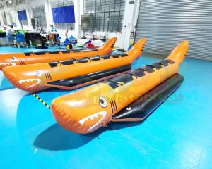 China Water Sport Equipment Rowing Banana Inflatable Boat Toys on sale