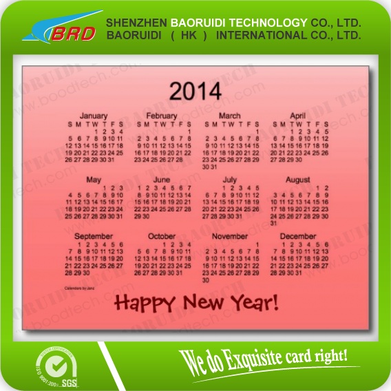 2013 Pocket Calendar Business Card|Calendar Cards
