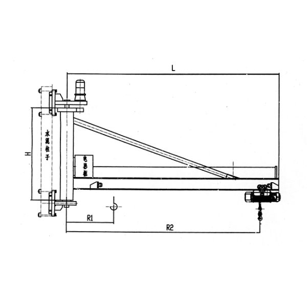 YT BB Type Wall Fixed Small Jib Crane 3t YOUR BEST CHOICE