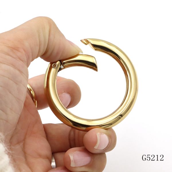 Quality Metal O Ring Key Chain Ring 40mm O Spring Ring Bag Hardware Metal Circle Ring