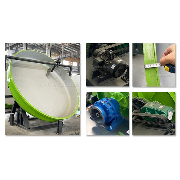 Powder Npk Urea Compound Fertilizer Pelletizer Disc Granulator Fertilizer Machine