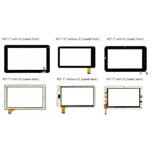PCT/P-CAP 2" - 10.1" Projected Capacitive Touch Panel with I2C / USB Interface