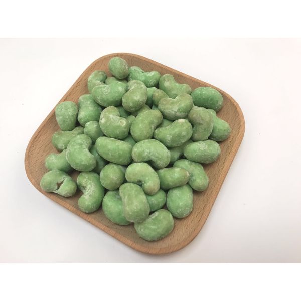 Wasabi Cashew Nut Snacks Refreshing Taste Low Fat Delicious Kosher Certified Food