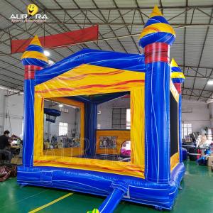 China Blue Marble Inflatable Bouncy Castle PVC Commercial Bounce House Jumping Castle on sale