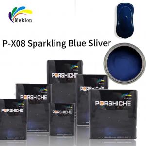 China Nontoxic Metallic Silver Car Paint Waterproof Stable Sparkly Blue Color on sale