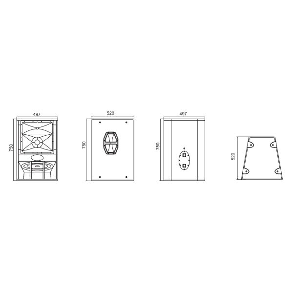 Steady And Powerful Pro Audio Speaker LA-153 / Sound Audio Speakers 15 Inch Low Frequency 1.75Inch Tweeter Driver