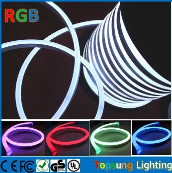SMD5050 full color RGB 11x18mm 110V CE ROHS approval led neon flex with DMX controlller
