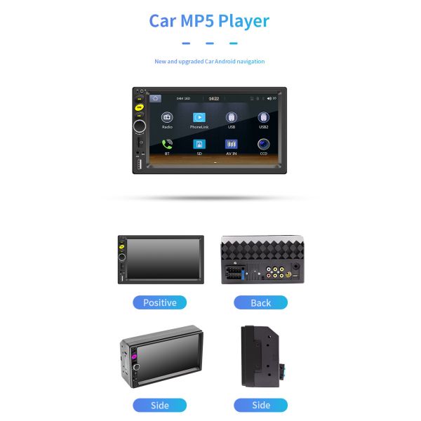 7 Inch F720C MP5 Car Mount Tablet Digital Radio