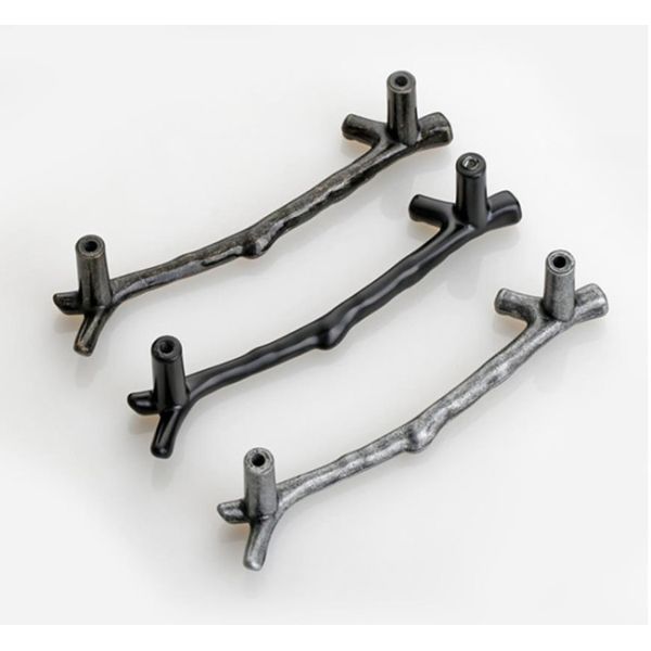 Wardrobe North European forest Drawer Handles And Knobs 96mm Black Dresser Pulls Grey Furniture Handles