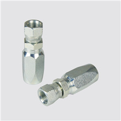 Cr3 Zinc Plated Excavator 1/4 Inch Female Swivel Hose Fitting