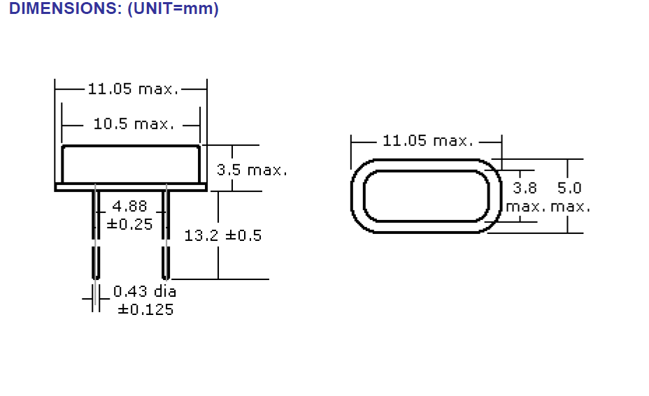 HC - 49S Quartz Resonator High Stability Lead Free For Digital Products