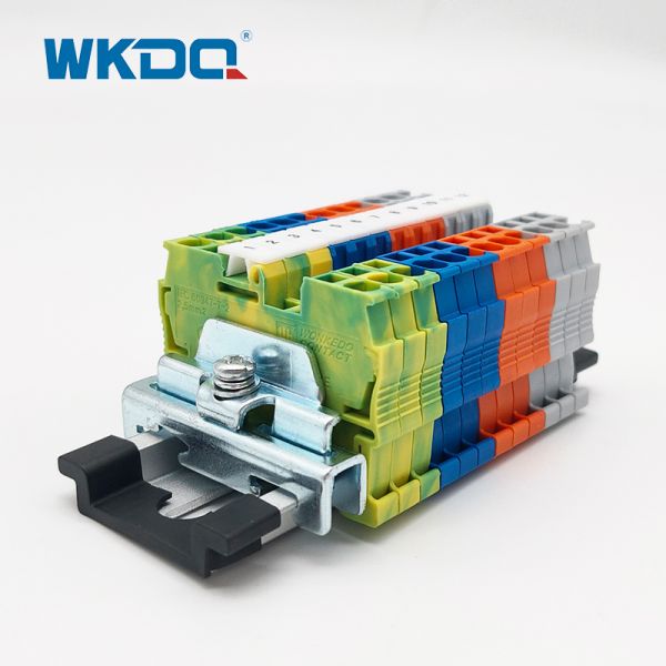 E/EF2 Aluminum Din Rail End Clamp NS 35 Galvanized Din Rail Accessories