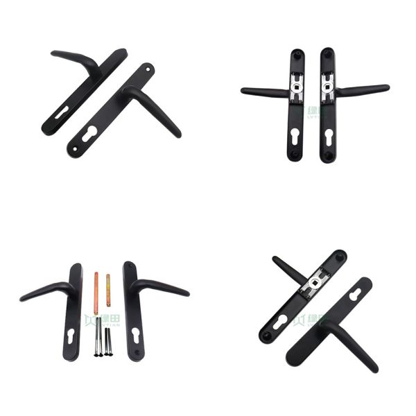 OEM Black Through Door Window Double Sided Handles Aluminum Material Two Sided