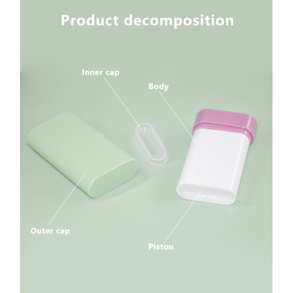 Top/Bottom Filling 20g PP PCR Bottom Rotation Sunscreen Stick Deodorant Packaging Container