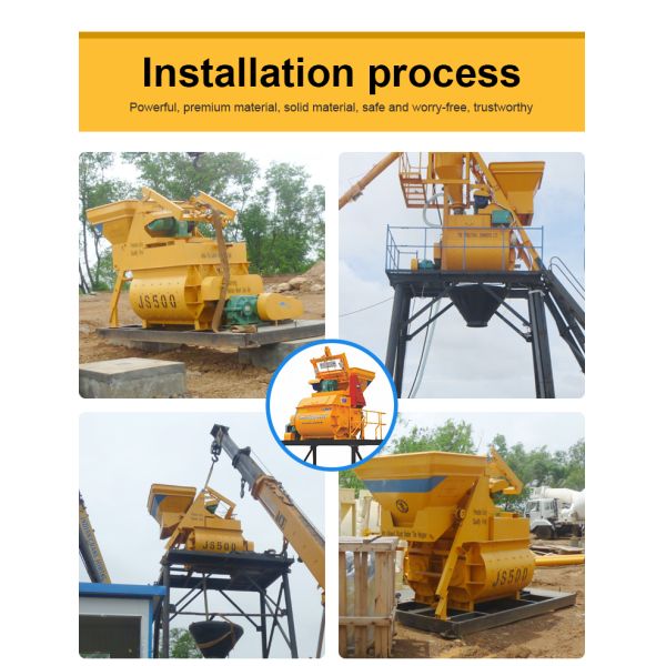 Commercial 35m3/H Js750 Concrete Mixer Machine