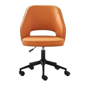 Buy cheap GENUINE LEATHER Office Chair with Wheels and Lumbar Support Black Brown or Brown product
