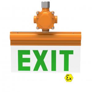 Buy cheap Tempered Glass 6W 0.5W Explosion Proof LED Exit Sign Hazardous Area lighting product
