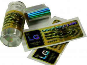 China Liquid Gold Lab Laser 10ml Vial Labels For vial on sale