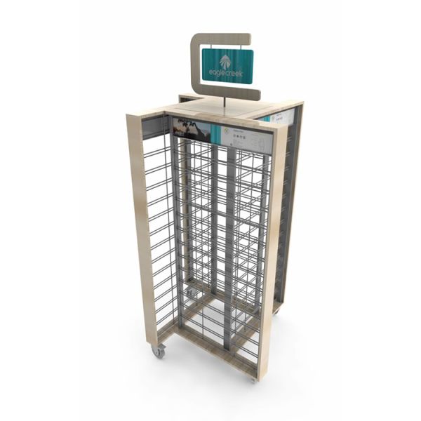 Custom Clothing Display Racks Gondola Retail Clothing Display Stand For Shops