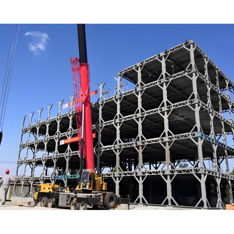Fireproof Powder Coated Custom Design Commercial Steel Frame Building