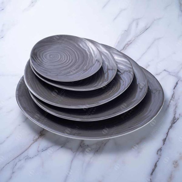 Odorless 12pc Two Tone Color Dinnerware Set For 3